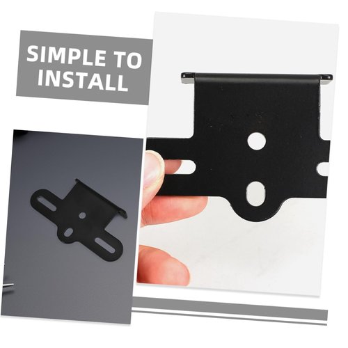 HEALLILY Bicycle Rear Reflector Bracket for Bike Rear Rack Mounting Plate Compatible with Mountain and Road Bikes 3.94X2.24X0.86 Inches Bike Rack Accessories