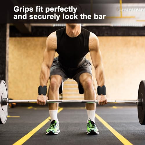Weight Lifting Hooks with Wrist Straps - Black