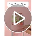 TKK Kids 18 oz Pink Water Bottle with Silicone Straw & Leak-Proof Lid