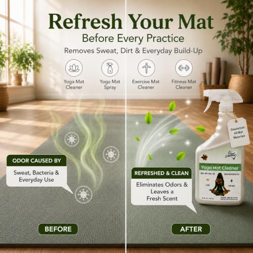 Yoga Mat Cleaner Spray - 1 Quart, USDA Certified Biobased