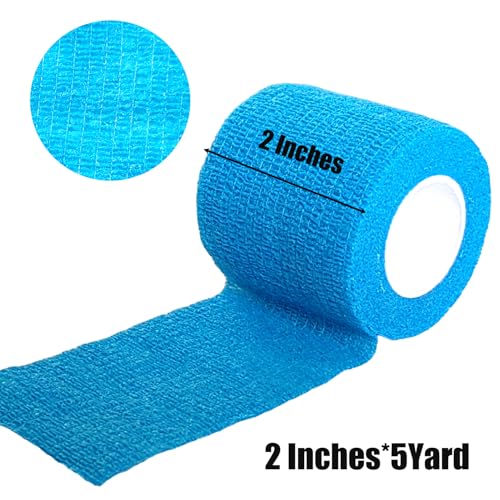 6 Pack Self-Adhesive Wrap Bandage - 2 Inch Breathable Athletic Tape, Mixed