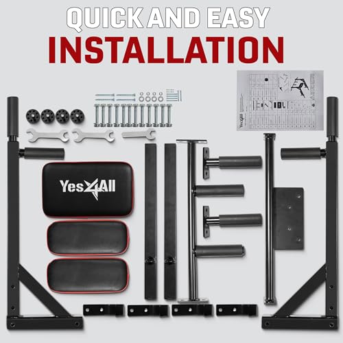 Multifunctional Wall Mounted Pull Up Bar - 2-in-1 Gym Equipment