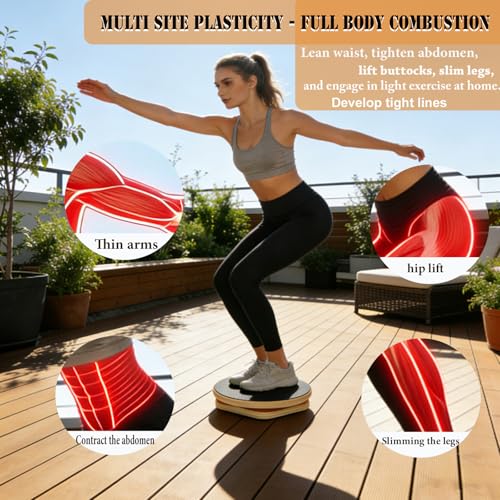 Wooden Twister Board - 12 Inch Waist Twisting Disc for Core Strength