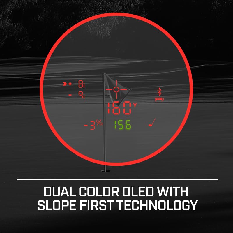 Golf Laser Rangefinder with Slope Technology - Black/Orange Patriot Pack