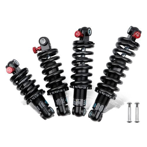 JFOYH Coil+Oil Shock Absorber Adjustable Damping Hydraulic Rear Shocks for MTB/E-Bike/Scoters, 125MM/150MM/165MM/190MM 550LBS/650LBS/1000LBS/1500LBS - 165MM*1000LBS