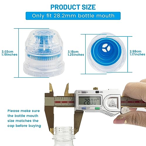 28mm Push Pull Caps - Replacement Tops for Water Bottles, 10PCS