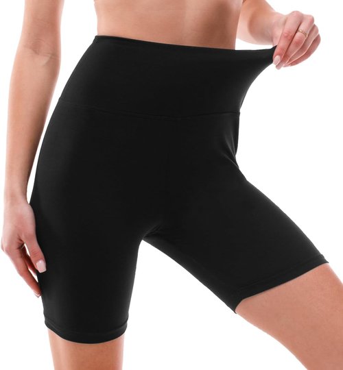 Ipletix Biker Shorts for Women - High Waisted 6" Spandex Yoga & Running Shorts (2 Pack)