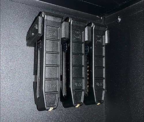 Tactical Pro Sports Wall Mount Magazine Holder for Glock 17 19 26 31 32 33 34 – Holds 6 Mags, 2 Mounts, Discreet Storage System