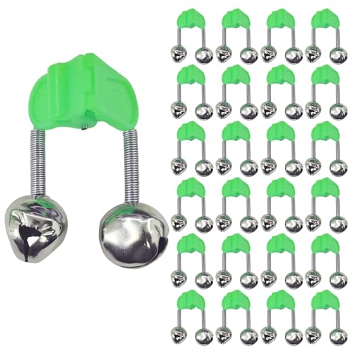 Fishing Bells for Rods - Extra Loud Dual Alert Clip - 25PCS