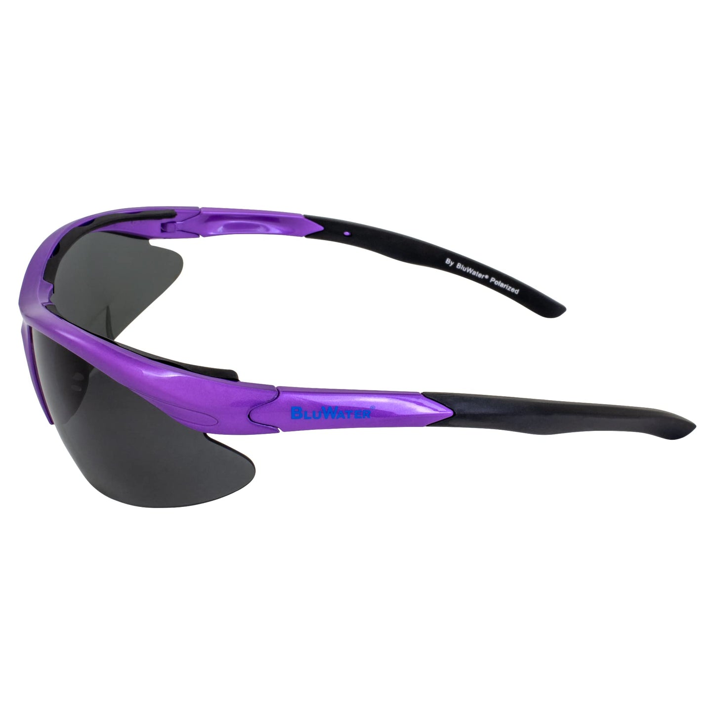 BluWater Islanders 2 Sports Polarized Sunglasses for Women Purple Frame w/Gray Lenses