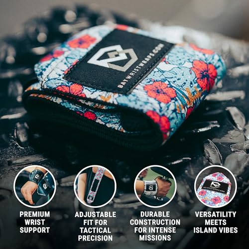 Adjustable Weightlifting Wrist Brace - Tactical Hawaiian Design
