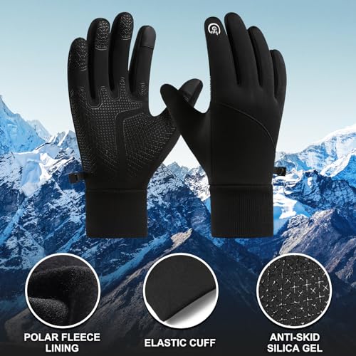 Windproof Water-Resistant Thermal Cycling Gloves - Medium