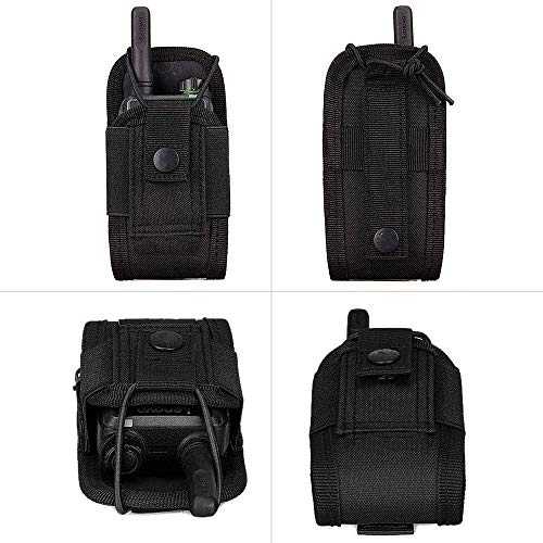 Molle Radio Holder Pouch Case for Duty Belt - Black