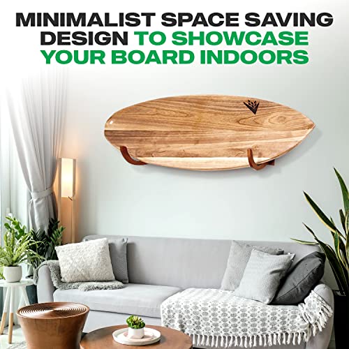 COR Surf Wood Wall Rack for Surfboards - Indoor & Outdoor Display for Longboards & Shortboards