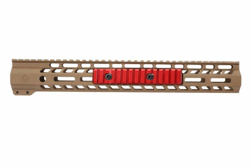 GOTICAL 13 Slots Red Rail Section Compatible for M Lock Set of 2 Pieces