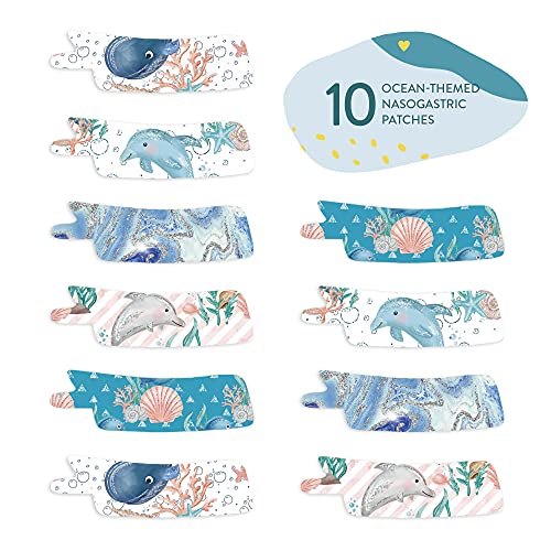 Nasogastric/Oxygen Tube Precut Adhesive Tape Pack 10 | hypoallergenic 3M medical grade