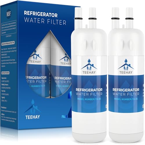 TEEHAY W10295370A Water Filter Replacement, Compatible with Amana ASI2575GRS, ASI2575GRB, KitchenAid KAD1RXD1, KFFS20EYMS, KFIS29PBMS, KSC24C8EYY, KSF26C4XYY, KSF26C6XYY, 2 Pack