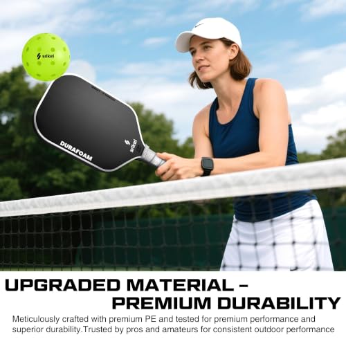 USAPA Approved Outdoor Pickleball Balls - Durable TPE - Green, 4 Count