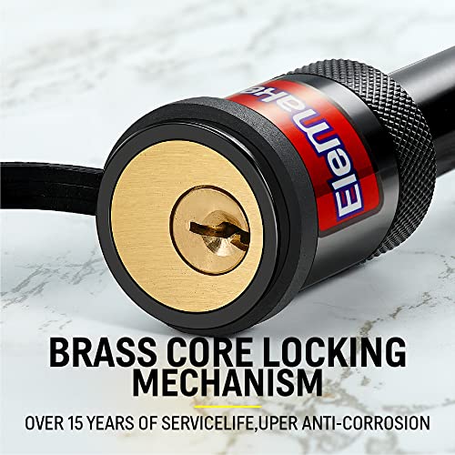 Elemake TAL003 Heavy Duty Trailer Hitch Pin Lock 5/8" Brass Core 3-1/2" Length for Class III-V Towing