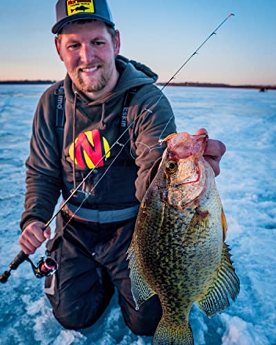 Pre-Rigged Tungsten Bloodworm Ice Fishing Jig - Fruit Fly 1/28 Oz