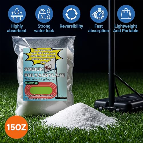 Sodium Polyacrylate Hydrogel Beads - 15oz Water Absorbing Polymer