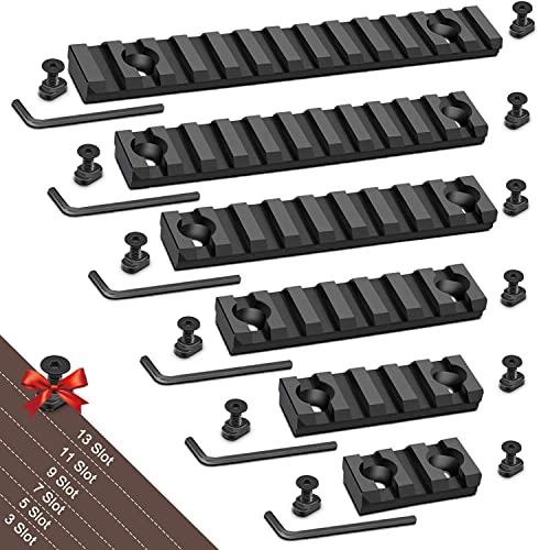 Single Picatinny Aluminum Accessory Rail Set with T-Nuts & Wrench
