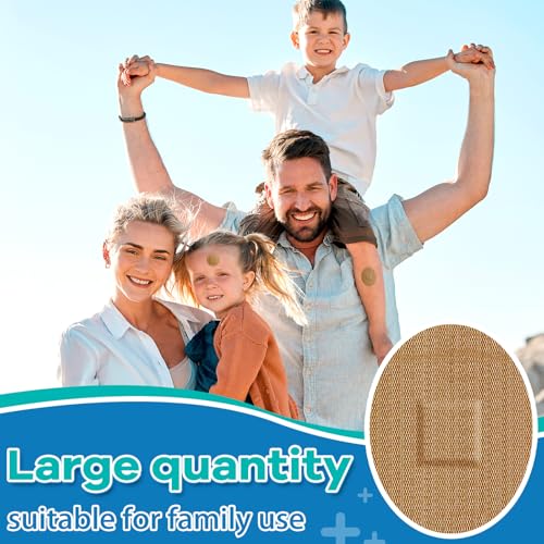 Geiserailie Fabric Waterproof Spot Bandages 200 Pcs for Face, Nose & Skin