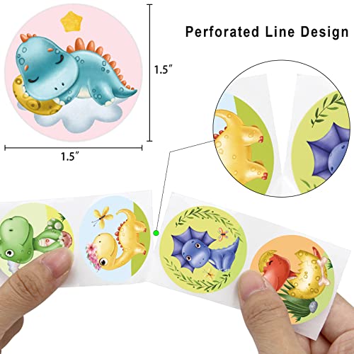 500-Piece Baby Dinosaur Sticker Set - Cute Decorative Labels for Kids