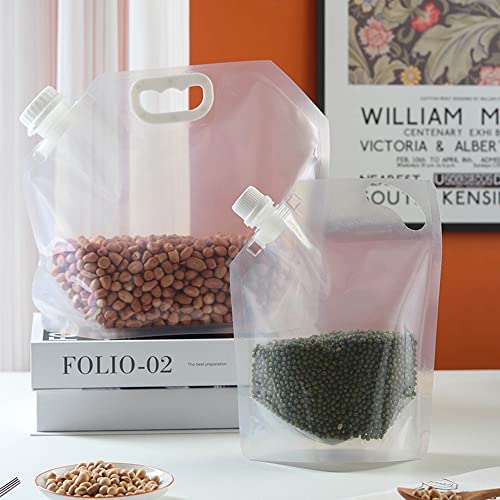 Collapsible 8OZ & 16OZ Reusable Water Carrier Bags - 5PCS Set