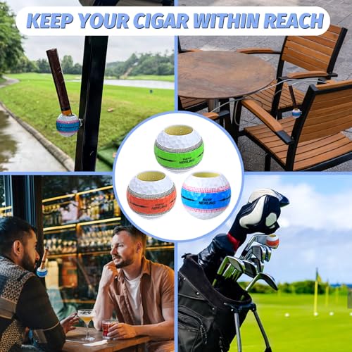Portable Magnetic Cigar Holder for Golf Carts - Blue