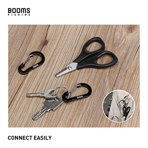 2-Inch Aluminum D-Ring Carabiner Clips, Multi-Use Keychain Hooks - 6 Pack