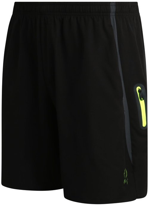 Spyder Men's Active Shorts - Athletic Performance Gym Shorts with Mesh Liner - 8" Inseam Running Shorts, Zip Pockets (S-XL), Size Small, Deep Black