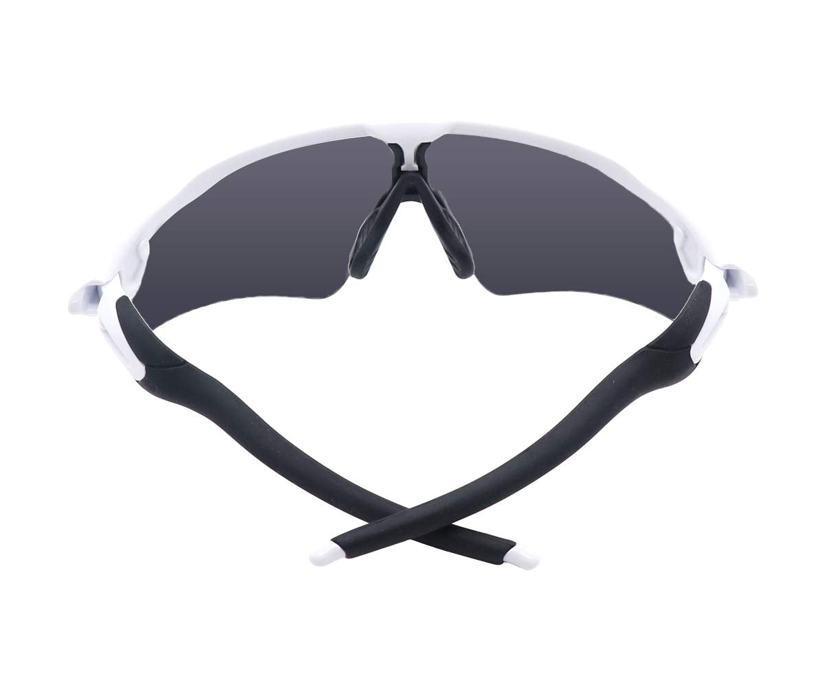 SAUCER Replacement Nose Pieces Pads & Earsocks Temple Sleeve Rubber Kit for Oakley Radar EV Path OO9208 | Radar EV Pitch OO9211 | Radar EV Advancer OO9442 Sunglass - Black + Black