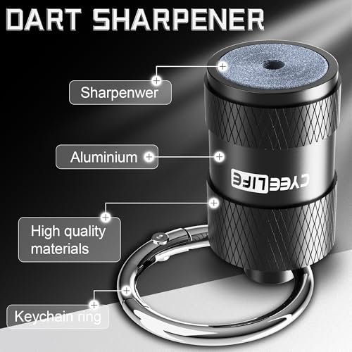 Portable Dart Sharpener Keyring Tool - Rapid, Efficient Sharpening