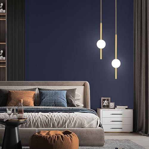 Wudnaye Blue Contact Paper Dark Blue Peel and Stick Wallpaper 15.7in¡¿118in Pure Blue Wallpaper Self Adhesive Contact Paper Waterproof Wallpapers Removable for Desk Wallcovering Furniture Countertop