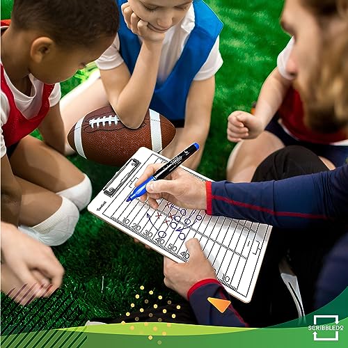 Football Dry Erase Clipboard - 15x9 Double-Sided Coaching Board