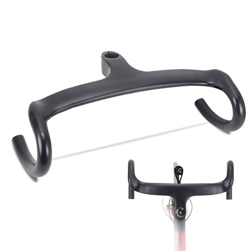 Carbon Road Bike Handlebars Aero Bars for Road Bike Gravel Bike Handlebars Integrated Handlebar Stem 28.6mm UD Matte 1-1/8" Bike Components & Parts Bicycle Handlebars Gravel Bicycle (400x120)