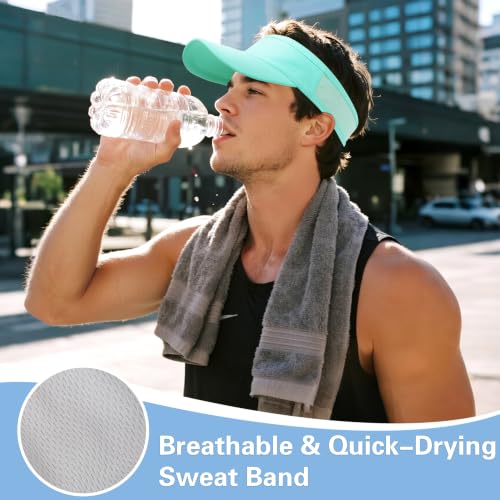 Cooling Sun Visor Cap - Lightweight & Packable - Aqua