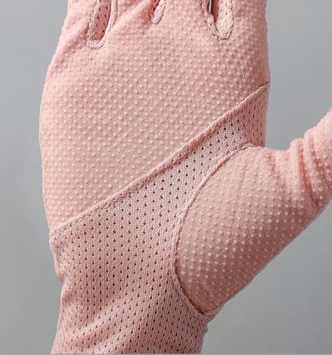 UV Protection Half-Finger Driving Gloves - Beige, One Size