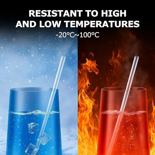 Reusable Straws for Stanley Quencher ProTour 40oz - Clear - 4 Pack