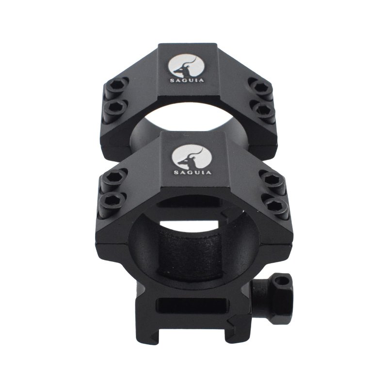 SAGUIA 30mm High Profile Tactical Scope Rings, Cantilever Style Offset Rifle Mount for Picatinny Rail, CNC 6061-T6 Aluminum Heavy Duty Scope Rings for Modern Sporting Rifles