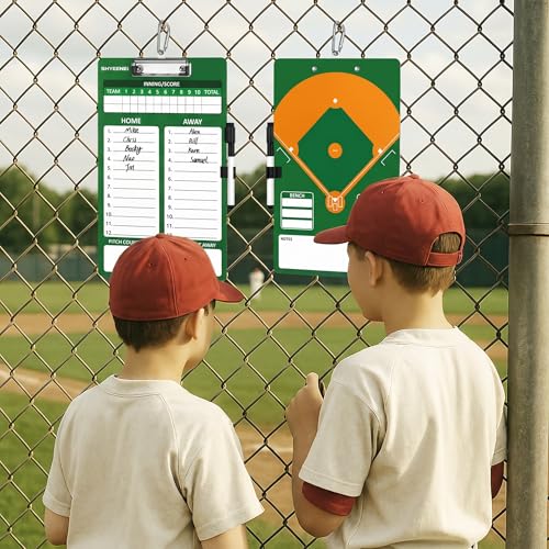 Baseball Coaching Clipboard - Dual-Sided Lineup Board