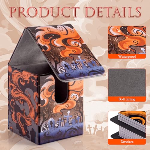 Card Storage Box for YGO - Holds 100+ Single Sleeved Cards, 2 Dividers - Necro Call