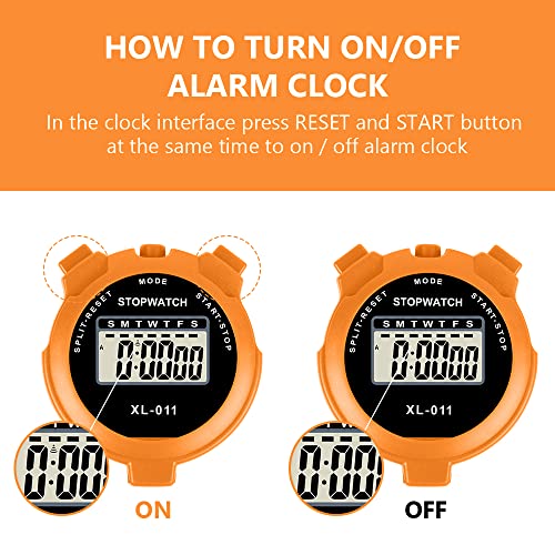 Digital Stopwatch with Large Display - Multi-Function Timer for Sports