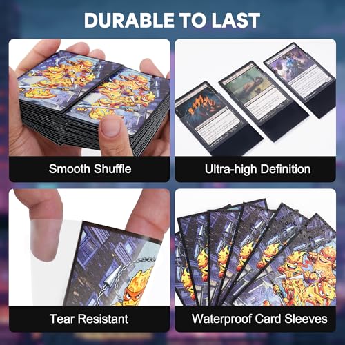 MTG Card Sleeves - Turtles Design, 100 Standard Size Pack B