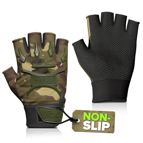 Kids Fingerless Bike Gloves - Non-Slip, Breathable, 4.72 x 3.14 in