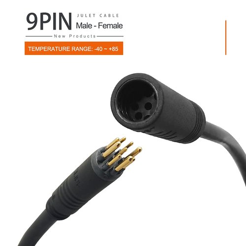 Dbrand Ebike Hub Motor Extension Cable,9 Pin Waterproof Extension Cable for Electric Bike and Escooter Female to Male 60cm 130cm 160cm Wire of Conversion Kit (9PIN 160cm)