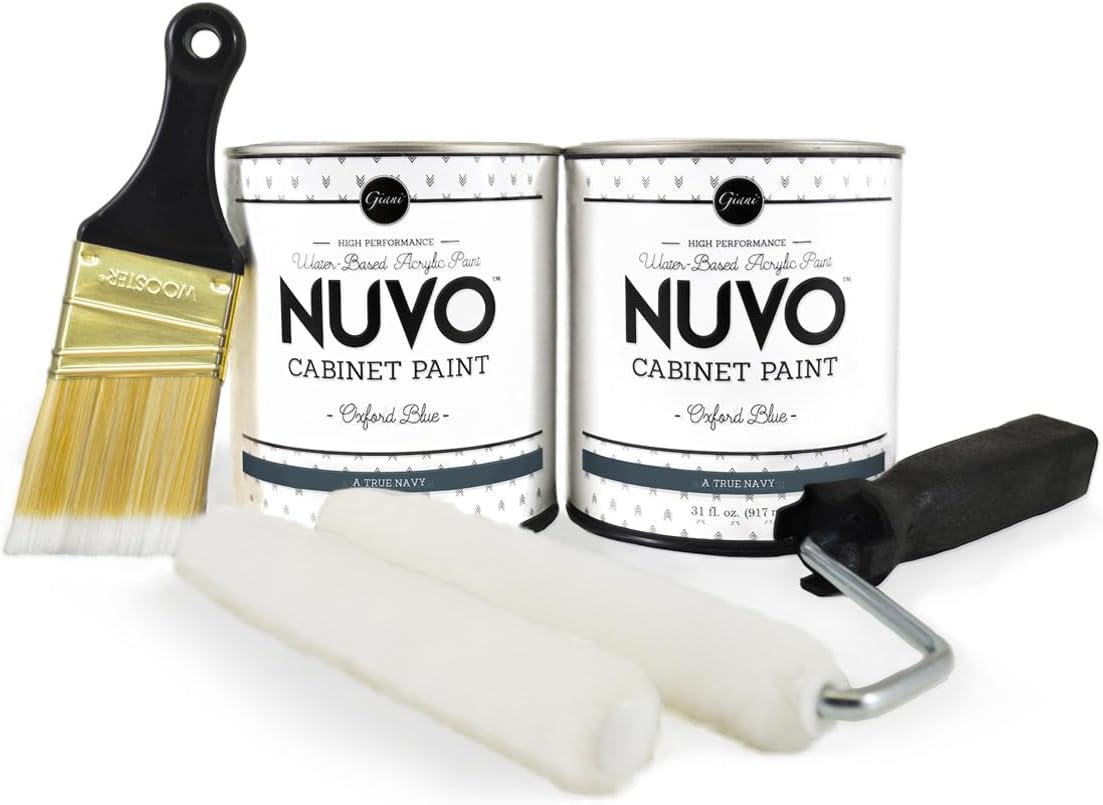 Oxford Blue Cabinet Makeover Kit - 7-Piece DIY Set for Regal Navy Finish
