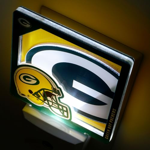 Green Bay Packers NFL Logo Nite Light - 3D Glowing Effect
