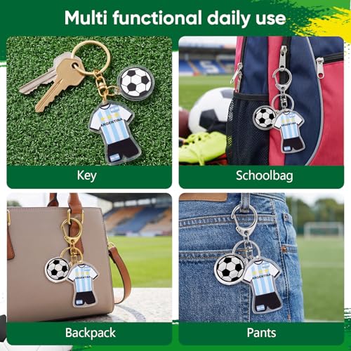 2-Piece World Cup Soccer Keychain - Argentina